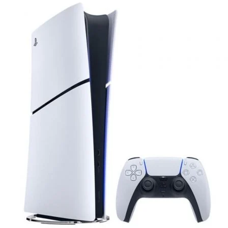 Sony PlayStation 5 Slim Digital Edition - Consola PS5 Slim Digital 825GB SSD con Mando DualSense, Ray Tracing, 4K/120Hz